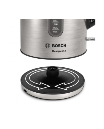 Bosch Design Line TWK4P440, kettle (stainless steel / black, 1.7 liters) nr 1