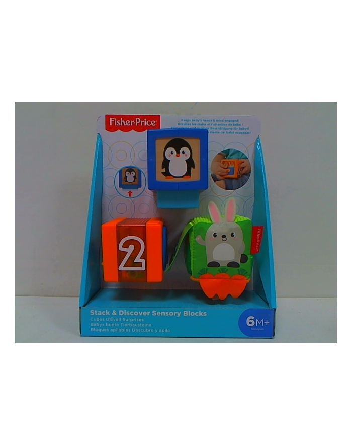 Fisher-Price Kolorowe zwierzątka Klocki GJW13 p3 MATTEL główny