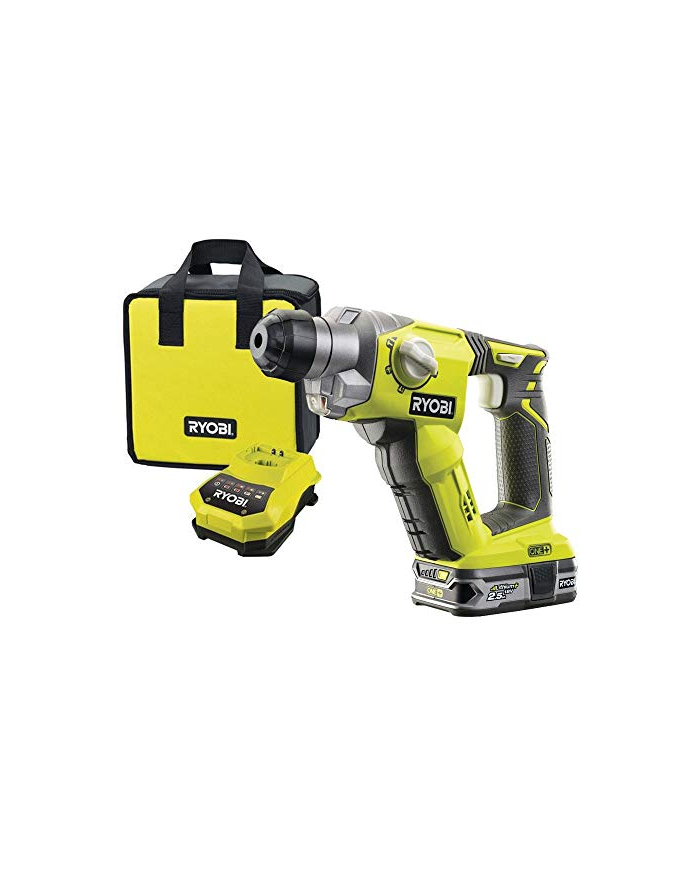 Ryobi Cordless Hammer R18SDS-125S, 18 Volt, hammer (green / black, Li-Ion battery 2.5Ah) główny