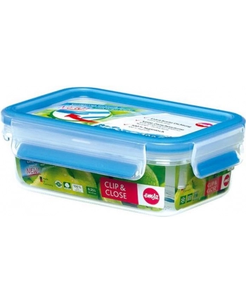 Emsa Clip & Close plastic box (transparent / blue, 0.55 liter, classical format) nr 2