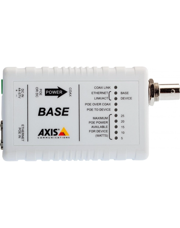 axis Zestaw adapterów koncentrycznych PoE+ T8640 over Coax główny