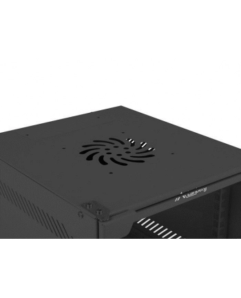 Szafa wisząca 10'' 12U 280x310 czarna FLAT PACK nr 1