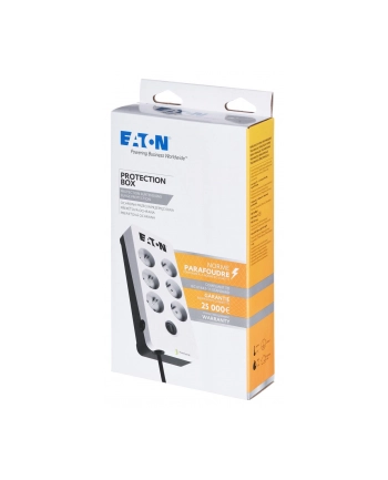 Listwa przeciwprzepięciowa EATON PB6F (6 x UTE; 10 A; kolor biały)