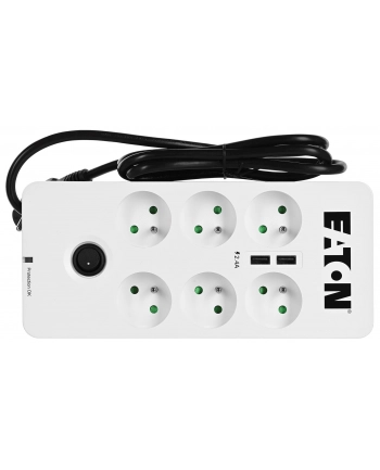 Listwa przeciwprzepięciowa EATON PB6UF (6 x UTE; 10 A; kolor biały)