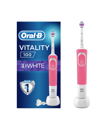 Szczoteczka do zębów Braun Vitality 100 3D White (kolor różowy)