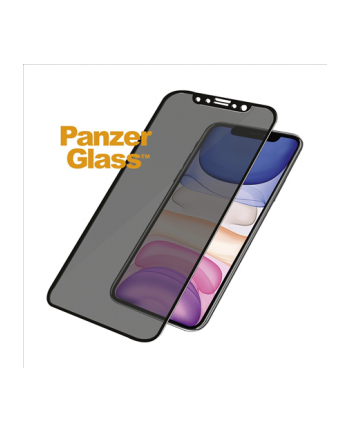 PANZERGLASS SZKŁO HARTOWANE DO IPHONE XR/11 PRV CZARNE DO ETUI