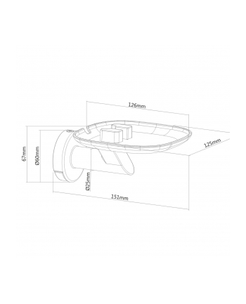 Uchwyt ścienne do głośnika Sonos Play 1 Maclean SONOS MC-840 (kolor czarny)