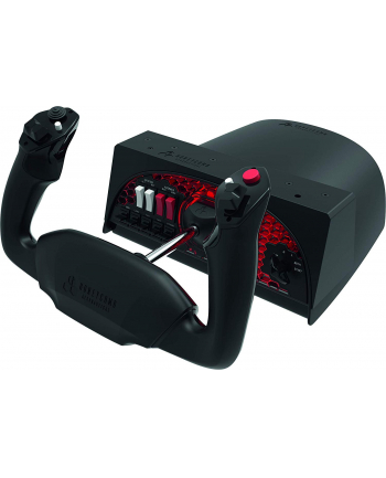 Honeycomb Aeronautical Alpha Flight Controls, Yoke (Black / Red)