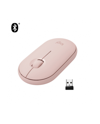Logitech M350 Pebble, mouse (light pink)