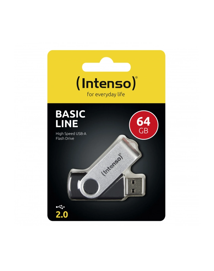 Intenso Basic Line 64GB, USB flash drive (silver / black, USB-A 2.0) główny