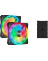 Corsair iCUE QL140 RGB 2er 140x140x25, case fan (black, 2-pack, including Lighting Node CORE) - nr 63