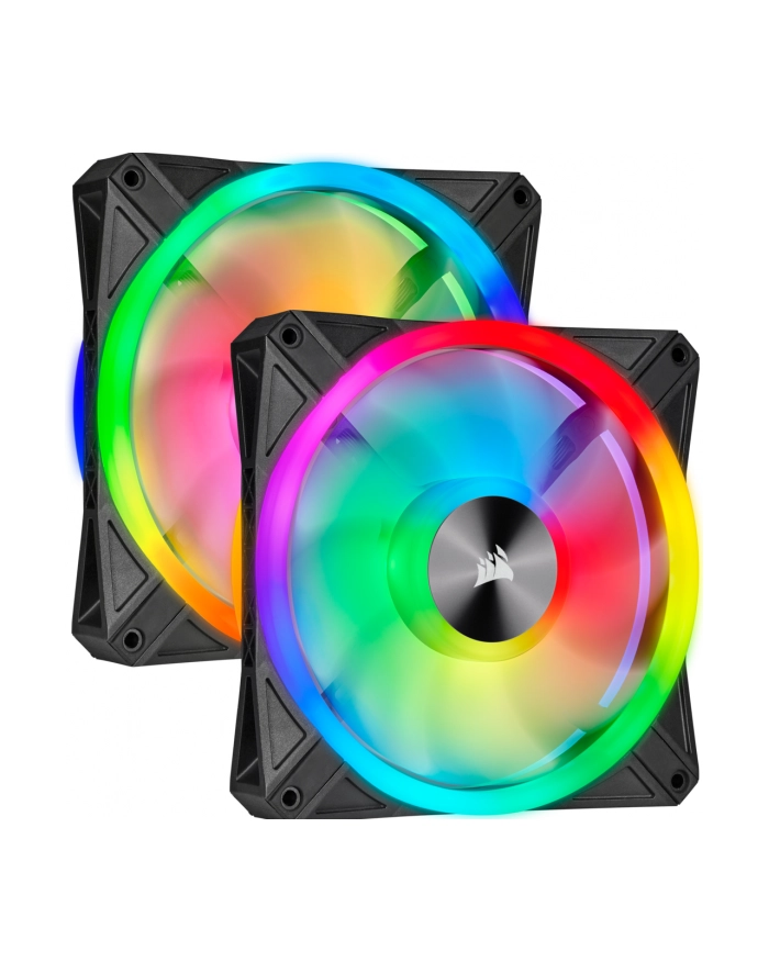 Corsair iCUE QL140 RGB 2er 140x140x25, case fan (black, 2-pack, including Lighting Node CORE) główny