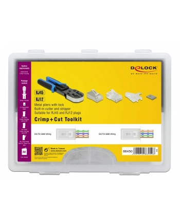 DeLOCK RJ45 Crimp + Cut tool set nr 1