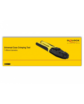 DeLOCK HF Universal Coax Crimping Tool - 7 different diameters