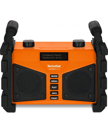 TechniSat DIGIT RADIO 230 OD, construction Radio (orange / black, DAB, FM, Bluetooth, jack, USB)