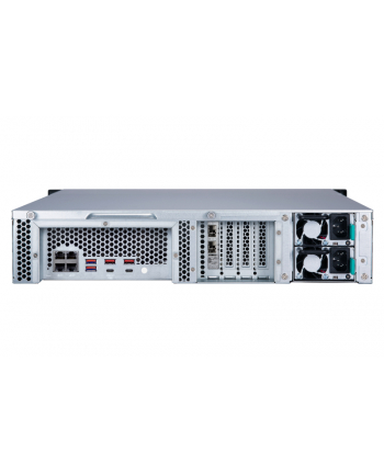 qnap Serwer TS-1283XU-RP-E2124-8G-E U  2U 12-bay NAS, Intel Xenon E-2124 CPUDDR4 2666 4GBx2,!gbEx4, 10GbE SFP+x2,PCIe slotX4, 300W redundant PSU, EU Editi