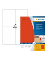 HERMA Etiketten A4 rot  105x148 mm Papier matt  400 St. - nr 9