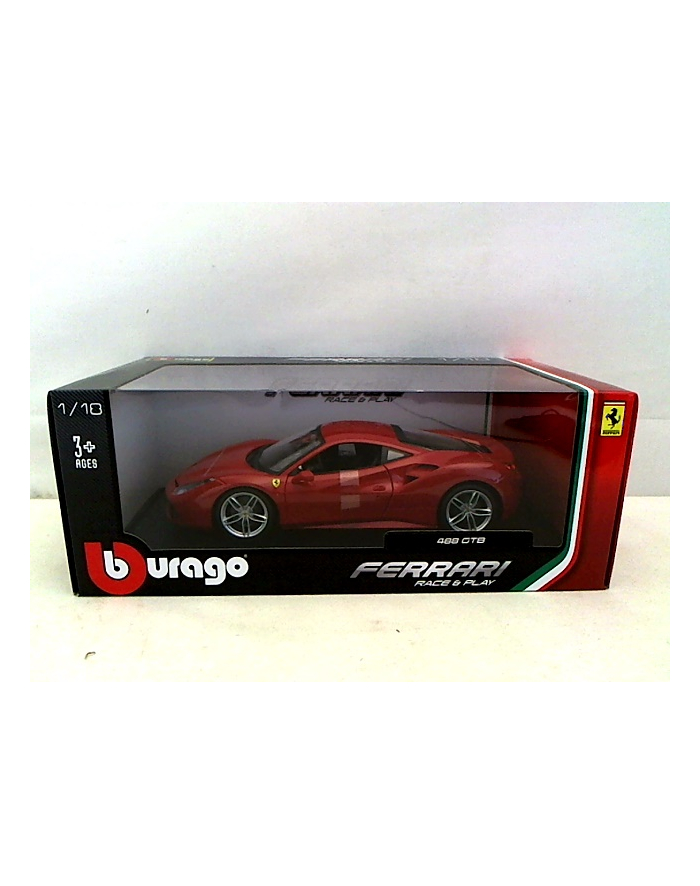 BBU 1:18 Ferrari 488 GTB Red 16008 główny