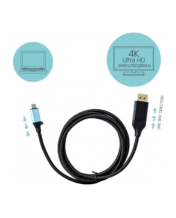 i-tec Adapter kablowy USB-C do Display Port 4K/60Hz 200cm