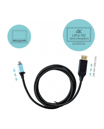 i-tec Adapter kablowy USB-C do Display Port 4K/60Hz 200cm nr 2