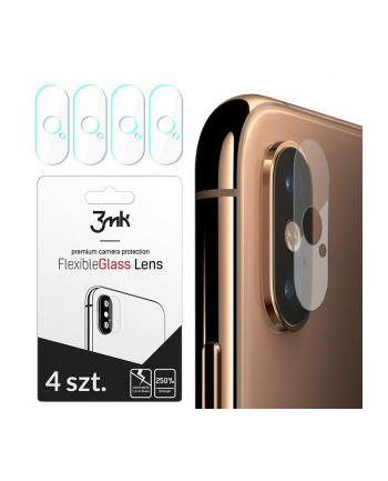 3mk Szkło hybrydowe FlexibleGlass Lens iPhone Xs Max na obiektyw aparatu 4 szt