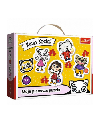 Puzzle Baby Classic Wesoła Kicia Kocia Media Rodzina Kicia Kocia 36088Trefl