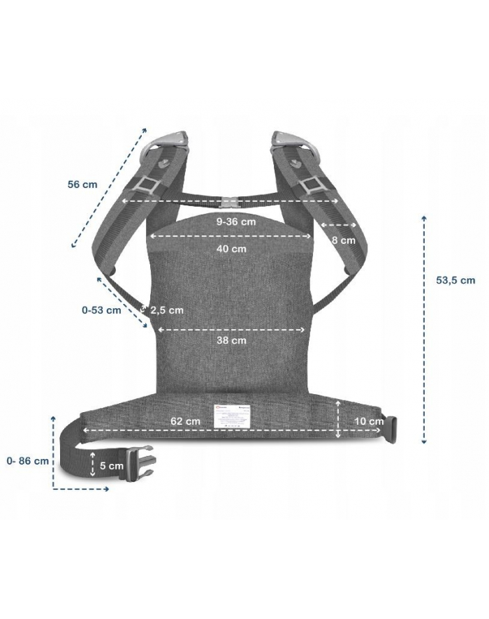 lionelo Nosidełko 20kg Margareet Wave główny