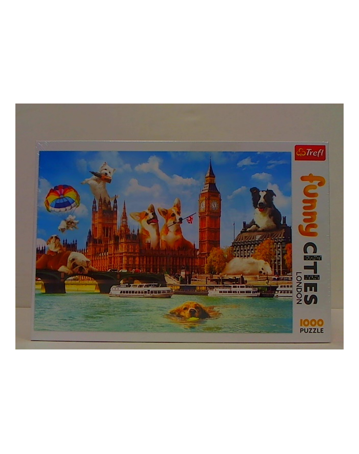 Puzzle 1000 elementów - Psy w Londynie 10596 Trefl główny