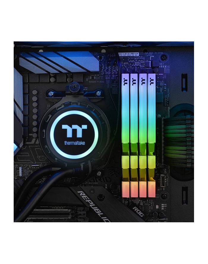 thermaltake pamięć do PC - DDR4 16GB (2x8GB) ToughRAM RGB 4400MHz CL19 XMP2 Czarna główny