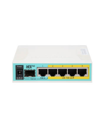 mikrotik Router hEX PoE RB960PGS 5x RJ45 1000Mb/s 1 x SFP 1 x  USB nr 2