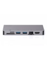 digitus Stacja dokująca USB Typ C, 8 portów, 4K 30Hz, PD 3.0 HQ aluminiowa - nr 3