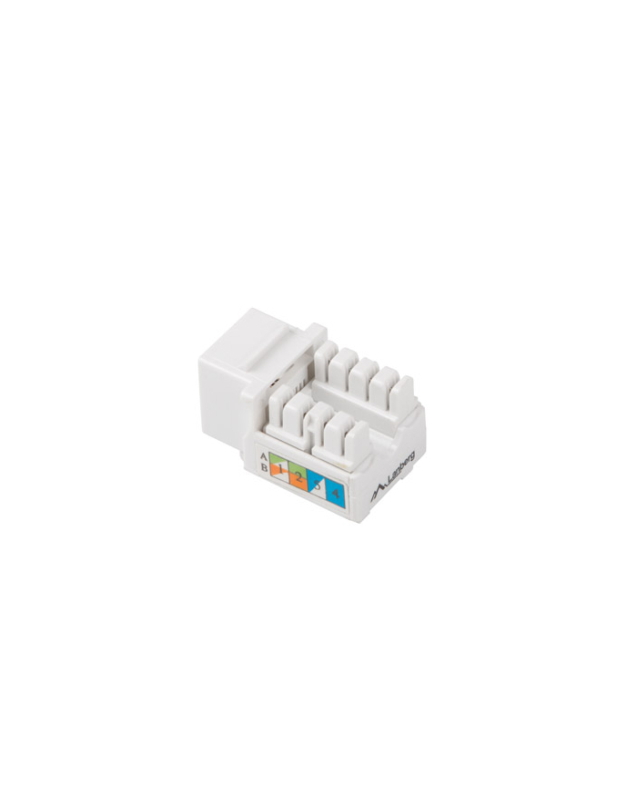 Moduł keystone gniazdo RJ45 - LSA UTP kat.6 90 stopni do puszki montażowej główny