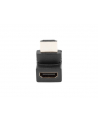 lanberg Adapter HDMI(M) - HDMI(F) Kątowy 90 stopni górny Czarny - nr 4