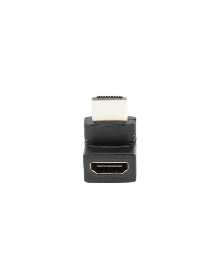 lanberg Adapter HDMI(M) - HDMI(F) Kątowy 90 stopni górny Czarny główny