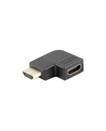 lanberg Adapter HDMI(M) - HDMI(F) Kątowy 90 stopni lewy Czarny