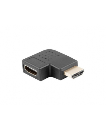 lanberg Adapter HDMI(M) - HDMI(F) Kątowy 90 stopni prawo Czarny