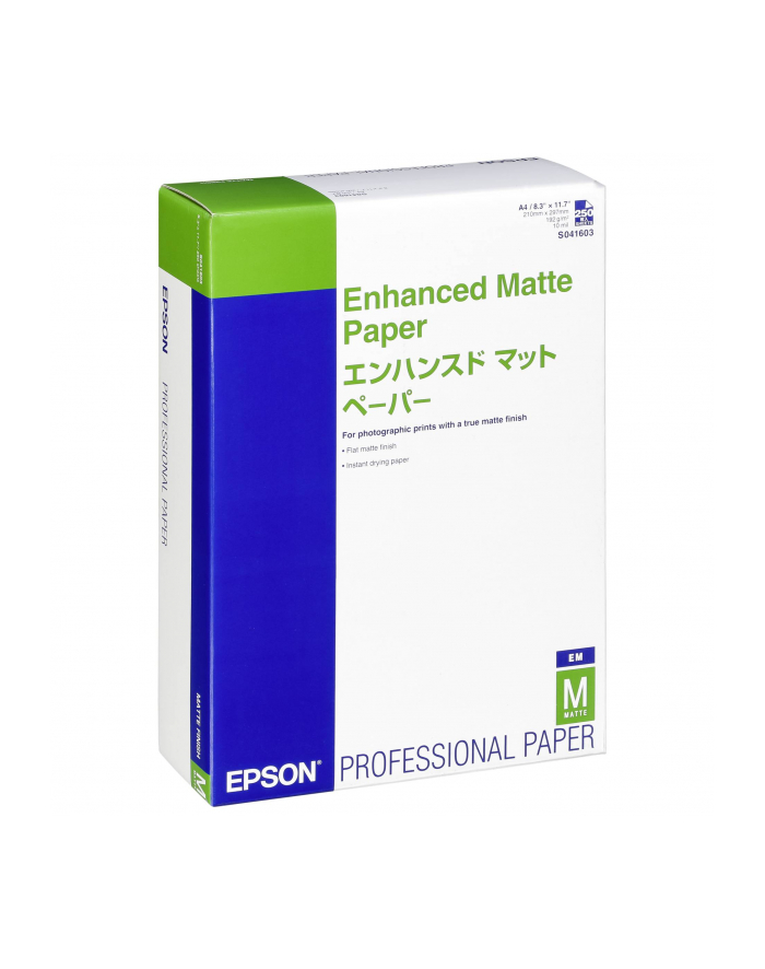 EPSON Enhanced matte paper inkjet 192g/m2 A4 250 sheets 1-pack główny