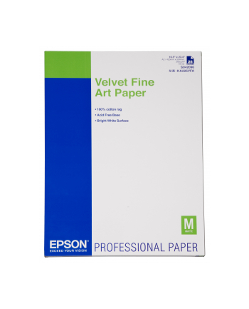 EPSON Paper Velvet Fine A2 25 Sheets 260g/m² 420x594mm