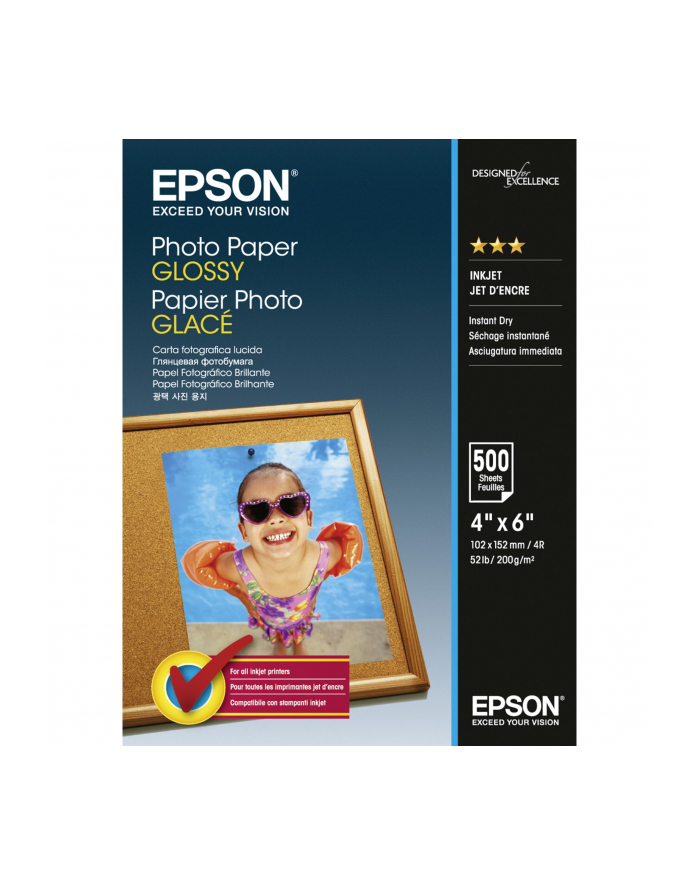 EPSON Photo Paper Glossy 10x15cm 500 sh główny