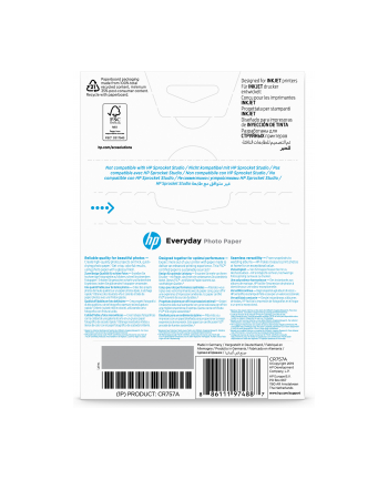 hp inc. HP Everyday Glossy photo paper white 200g/m2 100x150mm 100 sheets 1-pack