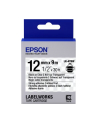 EPSON LK-4TBW Adhésif fort Noir/Trans - nr 7