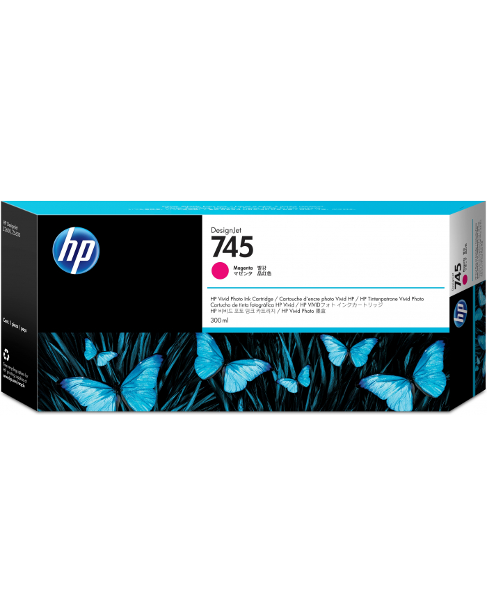 hp inc. HP F9K01A Tusz HP 745 Magenta 300 ml Pro MFP / Z5600 / Z2600 główny
