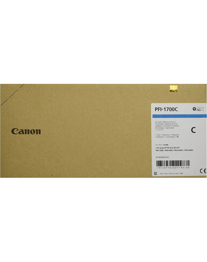 CANON Ink PFI-1700 Cyan główny