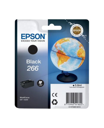 EPSON Cartouche Black Globe 266 - encre DURABrite Ultra WORKFORCE WF-100W