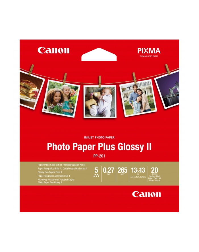 CANON PP- 201 Photo Paper Plus 5x5 inch 20 Sheets główny