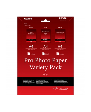 CANON Pro Photo Paper Variety Pack A4 PVP-201 nr 1