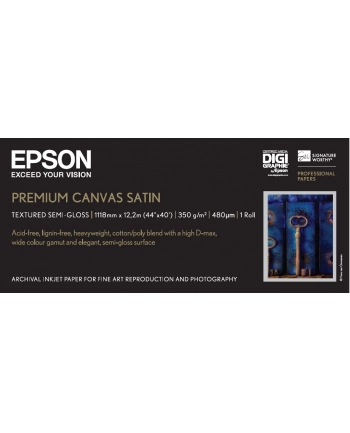 EPSON Paper Premium Canvas 44inchx12.2m for StylusPro 9500 9600 10000CF 10600 water resistant nr 1