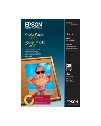 EPSON Photo Paper Glossy A3 20 sheets nr 1