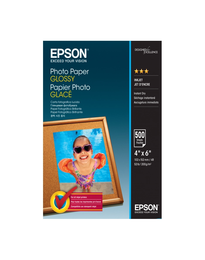 EPSON Photo Paper Glossy 10x15cm 500 sh główny