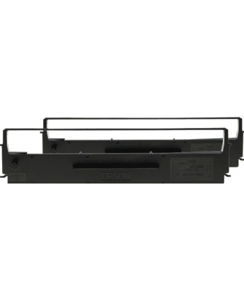 epson Black Ribbon Cartridge for LX-350/300+/300+II, Dualpack nr 1